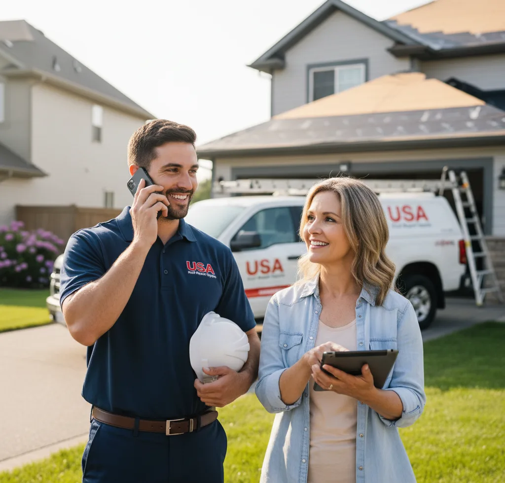 USA Roof Repair Experts customer support in Newcomerstown